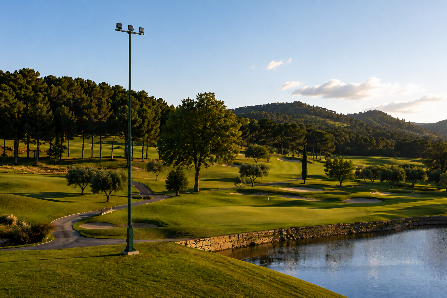 Golf Course Pole